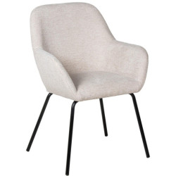 Set 2 sillas beige y negro