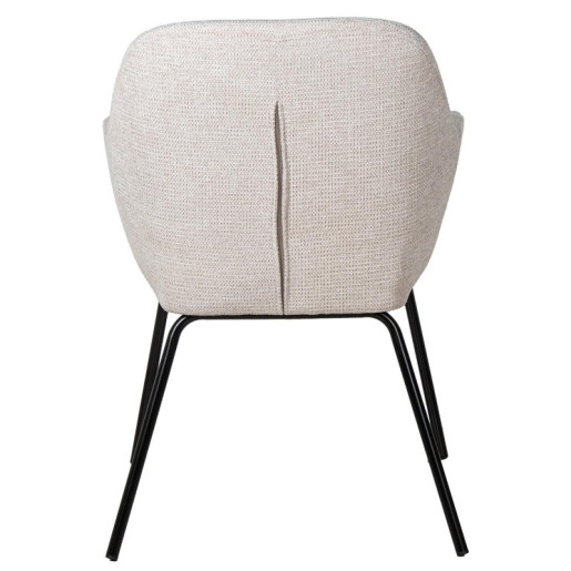 Set 2 sillas beige y negro