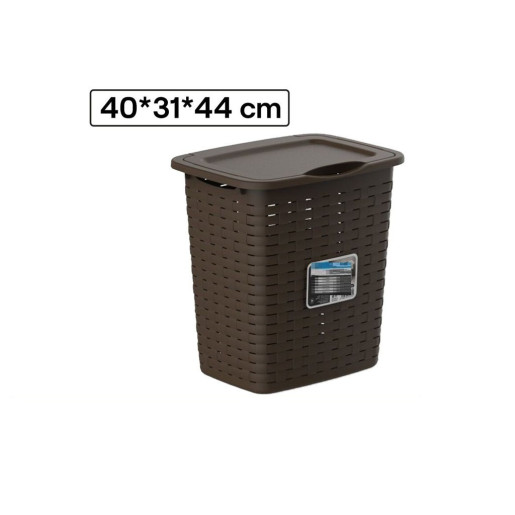 Cubo ropa sucia Marron