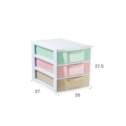 Cajonera sobremesa Tonos pastel