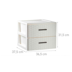Cajonera sobremesa Blanco roto