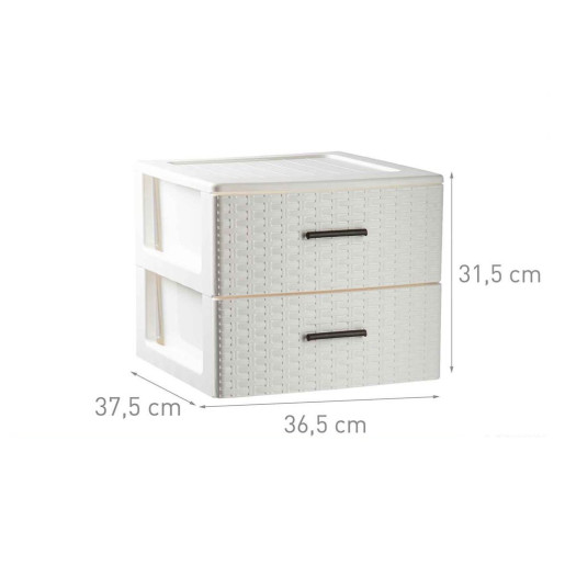 Cajonera sobremesa Blanco roto