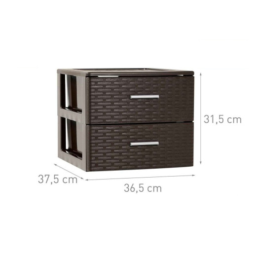 Cajonera sobremesa Marron