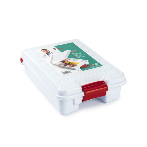 Caja botiquin con asa Blanco y rojo