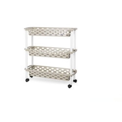 Carro estrecho de cocina y baño Beige