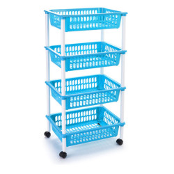 Carro cocina 4 cestas Azul