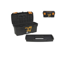 Caja de herramientas 3 niveles Negro y naranja