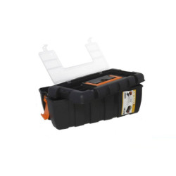 Caja de herramientas 3 niveles Negro y naranja