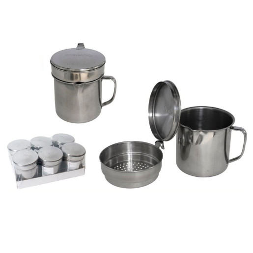 Set de 6 graseras Plateado