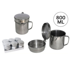 Set de 6 graseras Plateado