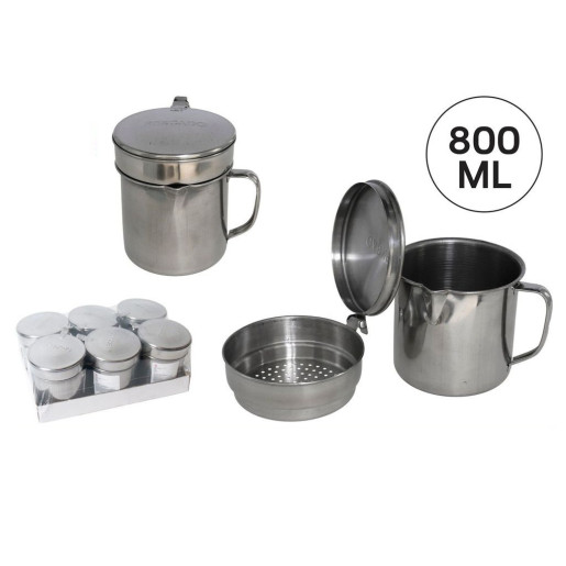 Set de 6 graseras Plateado