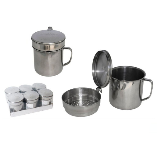 Set de 6 graseras Plateado