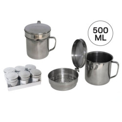 Set de 6 graseras Plateado