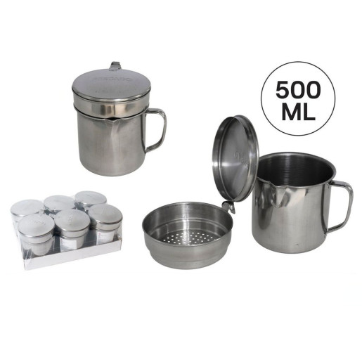 Set de 6 graseras Plateado