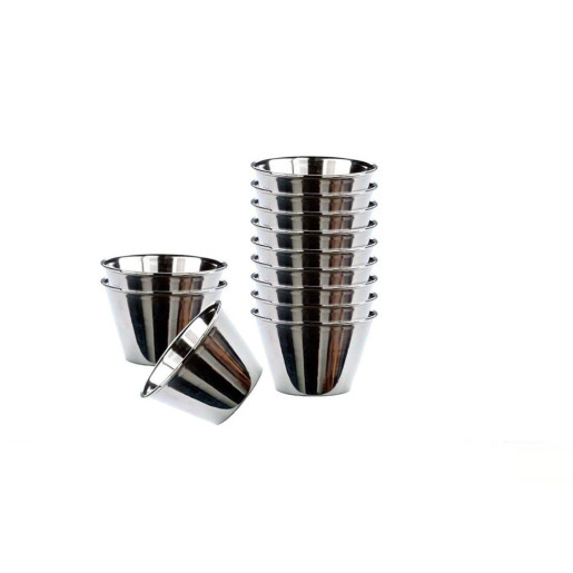 Set 12 flaneras individuales Plateado