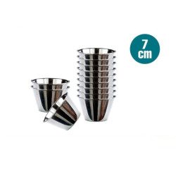 Set 12 flaneras individuales Plateado