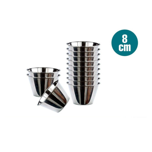 Set 12 flaneras individuales Plateado