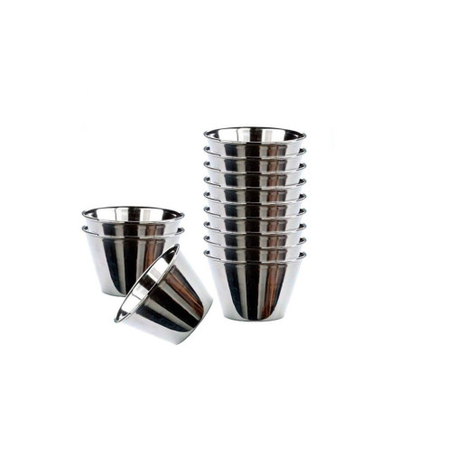 Set 12 flaneras individuales Plateado