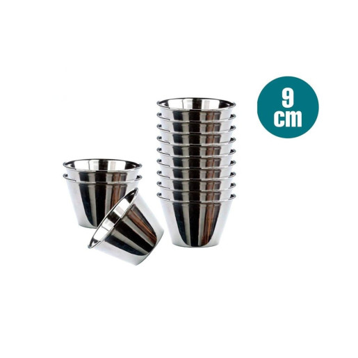Set 12 flaneras individuales Plateado