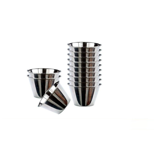Set 12 flaneras individuales Plateado
