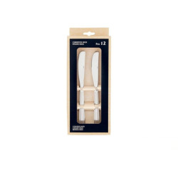 Set 24 cuchillos de mesa Plateado