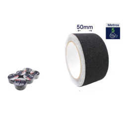 Set 6 cintas antideslizante Negro