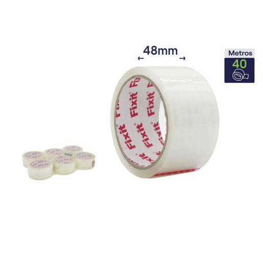 Set 6 precintos de embalar Transparente