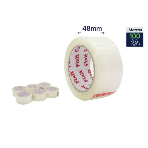 Set 6 precintos de embalar Transparente