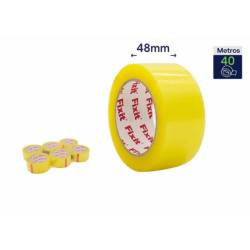 Set 6 precintos de embalar Amarillo