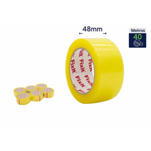 Set 6 precintos de embalar Amarillo