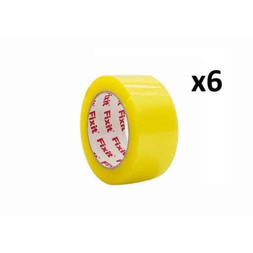 Set 6 precintos de embalar Amarillo