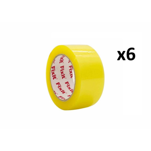 Set 6 precintos de embalar Amarillo