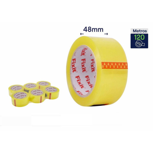 Set 6 precintos de embalar Amarillo