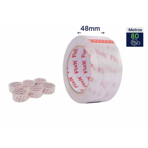 Set 6 precintos de embalar Super transparente