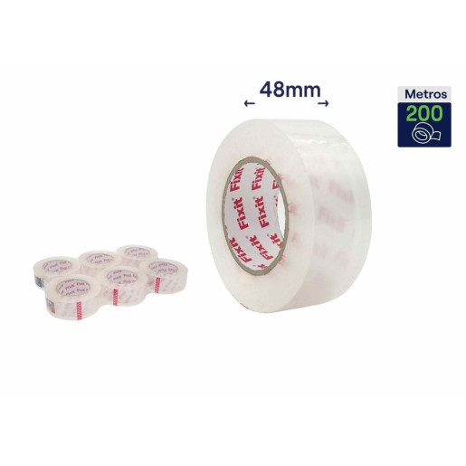 Set 6 precintos de embalar Super transparente