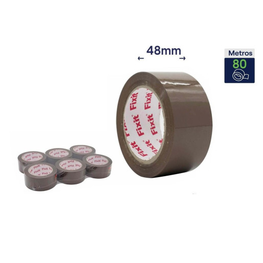 Set 6 precintos de embalar Marron
