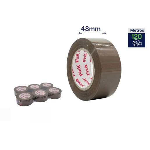 Set 6 precintos de embalar Marron