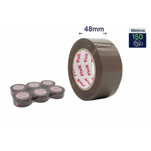 Set 6 precintos de embalar Marron
