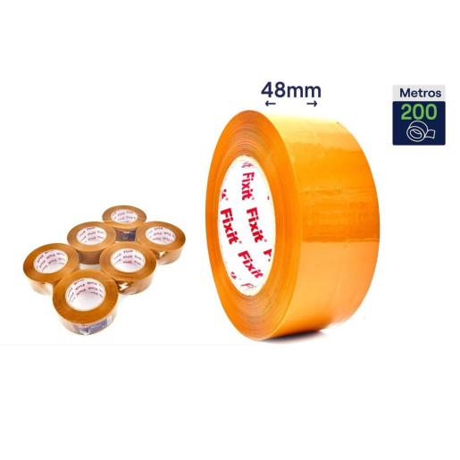 Set 6 precintos de embalar Naranja
