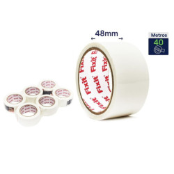 Set 6 precintos de embalar Blanco