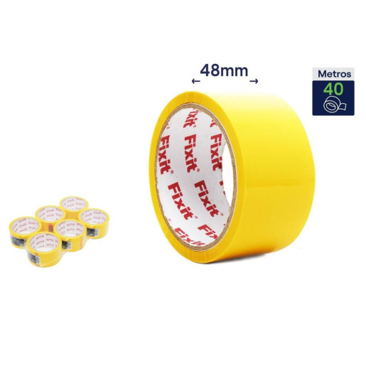 Set 6 precintos de embalar Amarillo