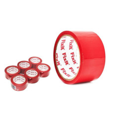 Set 6 precintos de embalar Rojo