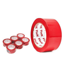 Set 6 precintos de embalar Rojo