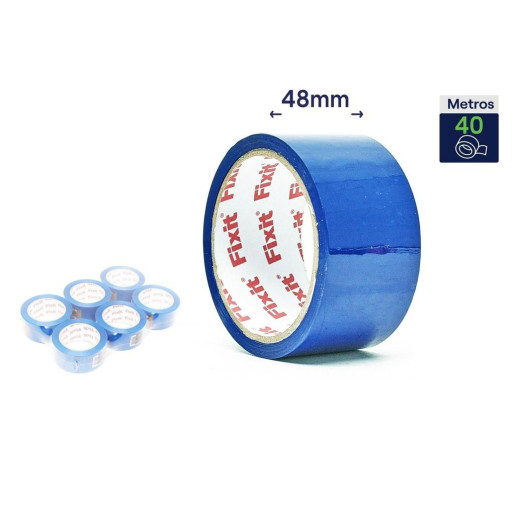 Set 6 precintos de embalar Azul
