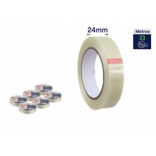 Set 6 cintas adhesivas Blanco