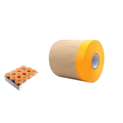 Set 12 rollos papel y cinta Amarillo y marron