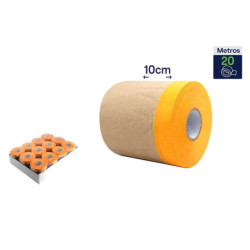 Set 12 rollos papel y cinta Amarillo y marron