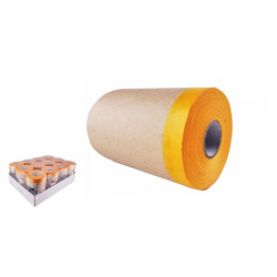 Set 12 rollos papel y cinta Amarillo y marron