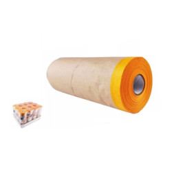 Set 12 rollos papel y cinta Amarillo y marron