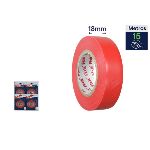 Set 12 rollos Rojo